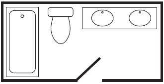 Bath Layout 4 for cleaning esitmate